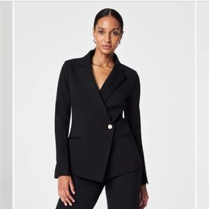 Spanx Ponte Asymmetrical Blazer Size M Brand New
